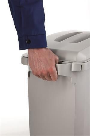 Odpadkový koš "DURABIN ECO", šedá, 60 l, plast, DURABLE 1800503050