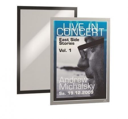 Prezentační rám "DURAFRAME", stříbrná, A3, samolepicí, DURABLE 483823