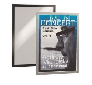 Prezentační rám "DURAFRAME", černá, A3, samolepicí, DURABLE 483801