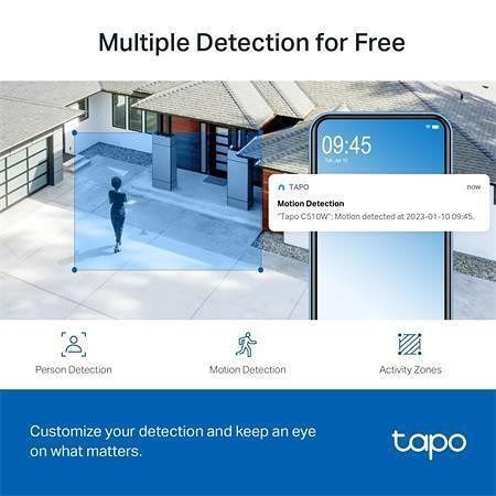 Wi-Fi kamera "Tapo C510W", bílá, bezdrátová, venkovní, noční vidění, TP-LINK TAPO C510W