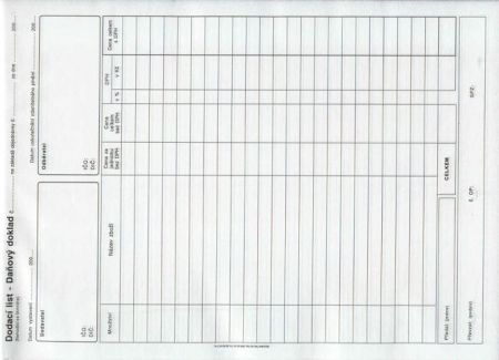 Doklad dodací list A4-daň.propis., /PT150/