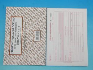 Doklad příjmový pokl. i pro PÚ A6 čísl., propis. /PT032/