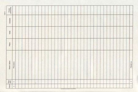 Kniha pokladní bez DPH A4, 50l /ET378/