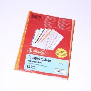 Složka A4/10 ks lesklá, s barevným proužkem ( 10914422)