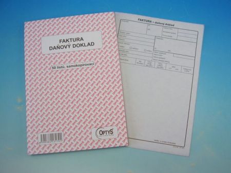 Faktura A5 50 listů NCR, propis. /OP1317/