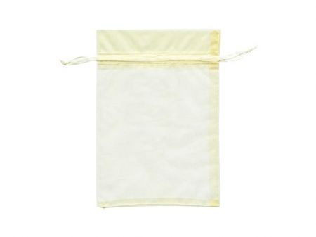 Sáček organza 7,5 x 10cm krémový