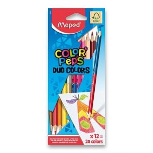 Pastelky Maped Color&sbquo;Peps oboustranné Duo 24ks