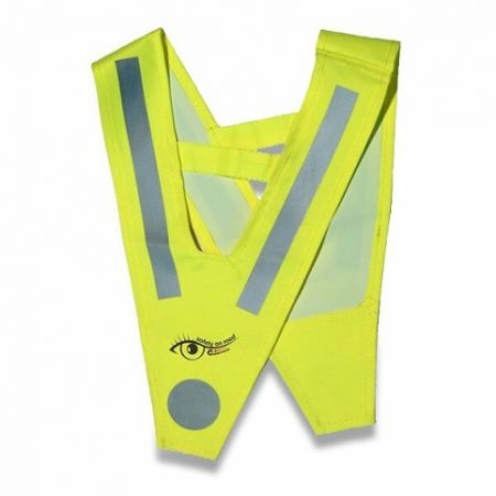 Výstražná (reflexní) V vesta pro děti ŽLUTÁ (Compass)