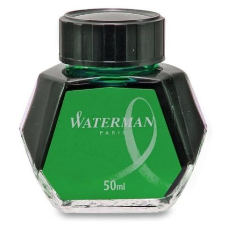 Inkoust lahvičkový Waterman Green, zelený (do plnicích per WATERMAN)