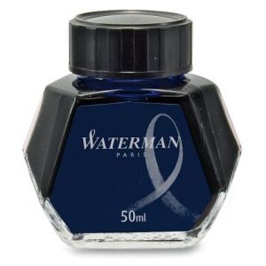 Inkoust lahvičkový Waterman Blue-Black, modro-černý (do plnících per WATERMAN)