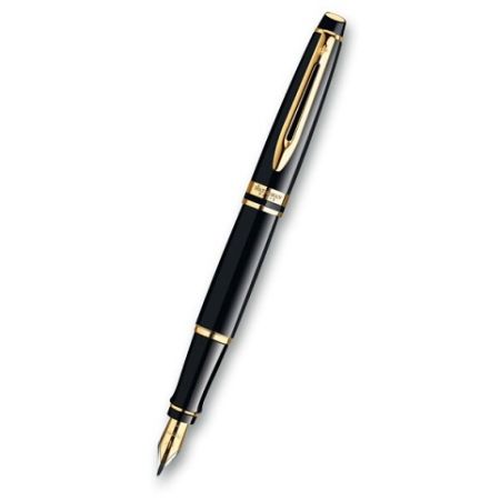 WATERMAN Expert Black Lacquer GT plnicí pero Hrot F (plnící)