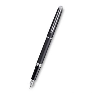 WATERMAN Hémisphere Black Lacquer CT plnicí pero Hrot M (plnící)