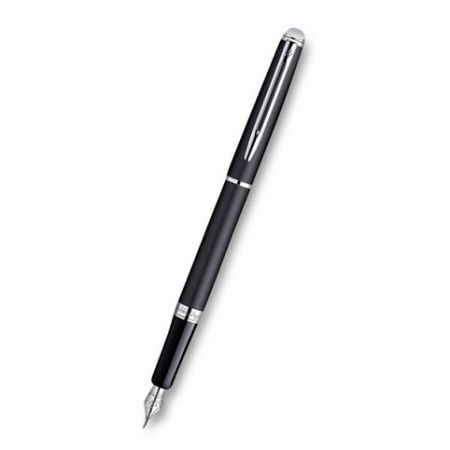 WATERMAN Hémisphere Black Lacquer CT plnicí pero Hrot M (plnící)