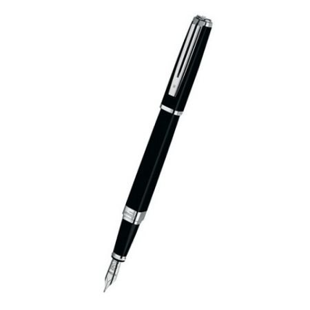 WATERMAN Exception Slim Black Lacquer ST plnicí pero Hrot F (plnící)