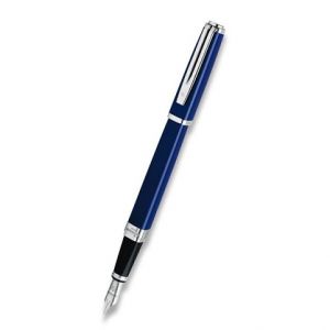 WATERMAN Exception Slim Blue Lacquer ST plnicí pero Hrot F (plnící)