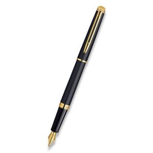 WATERMAN Hémisphere Matt Black GT plnicí pero Hrot M (plnící)