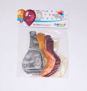 Balónek naf. P5GS110 "SV" Svatba/5ks