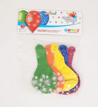 Balónek naf. P5GS110"H1" Hvězdy/5ks