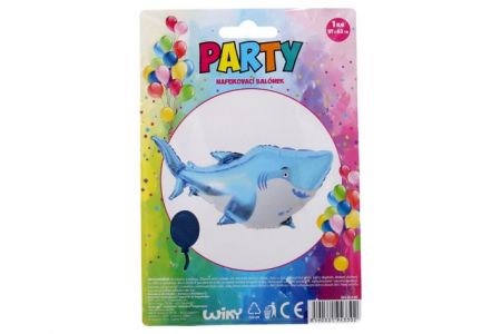 Balónek nafukovací - tvar ŽRALOK 63x97 cm /W020230/