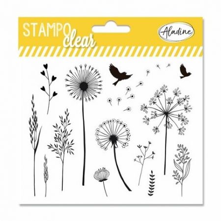 Gelová razítka STAMPO CLEAR Tráva, arch 15,5x16cm