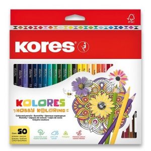 Pastelky Kores Kolores Mandalas 50 barev v krabičce