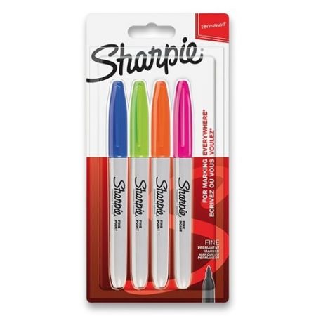 Permanentní popisovač Sharpie Fine doplňkové barvy 4ks