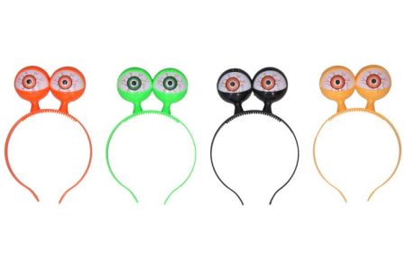 Čelenka s ozdobou svítící oči 12x19 cm W039096