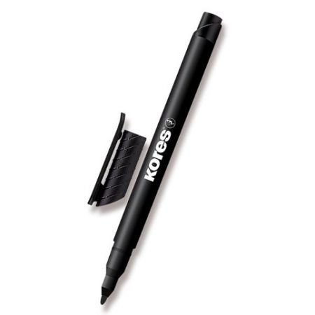 Permanentní popisovač Kores K-Marker tenký černý