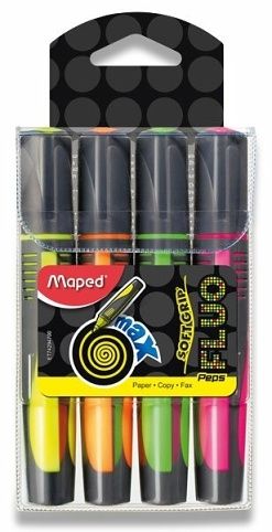Zvýrazňovač Maped Fluo Peps Max 4ks