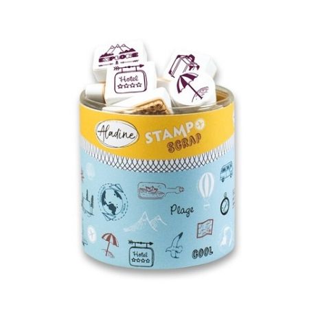 Razítka Aladine Stampo Scrap Cestování