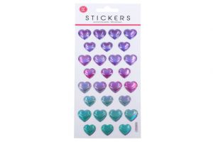 Nálepky 21,4x10 cm Srdíčka /009648/
