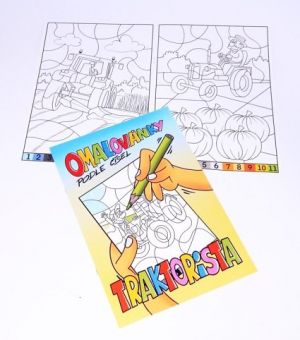 Omalovánky číslované – traktorista (2395-1)