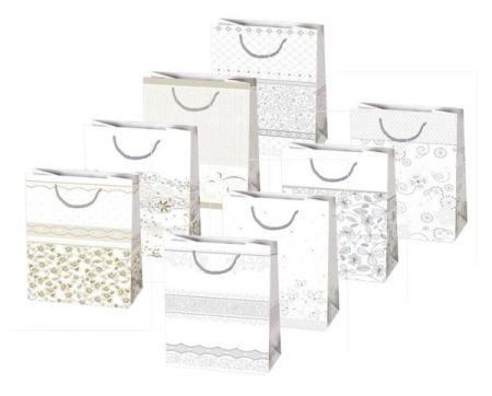 Papírová taška 24x16x7 – Mix jemných motivů (T3B_OG_8 )