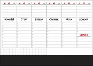 Plánovač stolní A2 týd.mapa /OS100/
