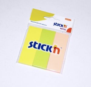 Samolepicí značkovací bločky Stick"n mix neonových barev 70x25cm