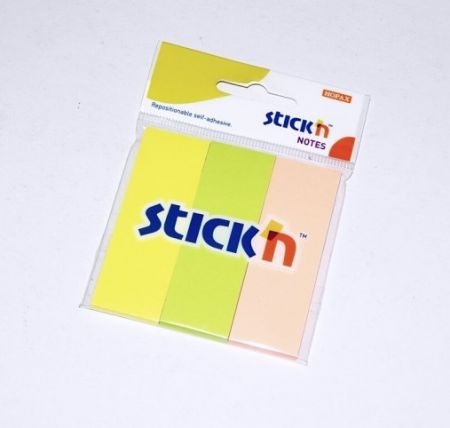 Samolepicí značkovací bločky Stick"n mix neonových barev 70x25cm