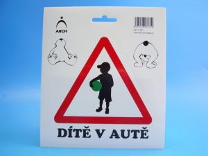 Samolepka 627 " Dítě v autě " - chlapec