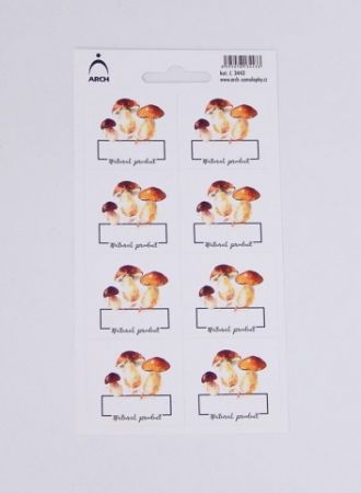 Samolepky HŘÍBKY 3443