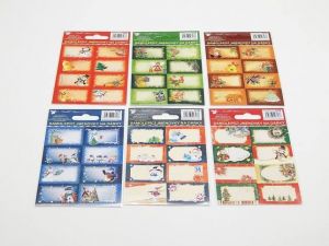 Samolepky na dárky 1478 s ražbou