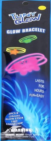 Svítící náramek s motýlkem (W026588)