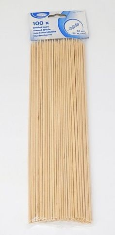 Špejle hrocené 30 cm, pr. 3 mm [100 ks] / 66753