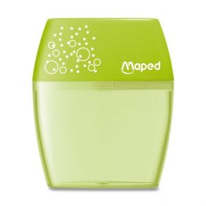 Ořezávátko Maped Shaker - s odpadní nádobkou 2 otvory, blistr, mix barev