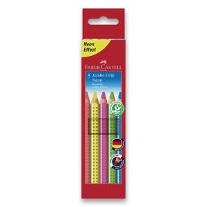 Pastelky Faber-Castell Jumbo Grip Neon 5 barev