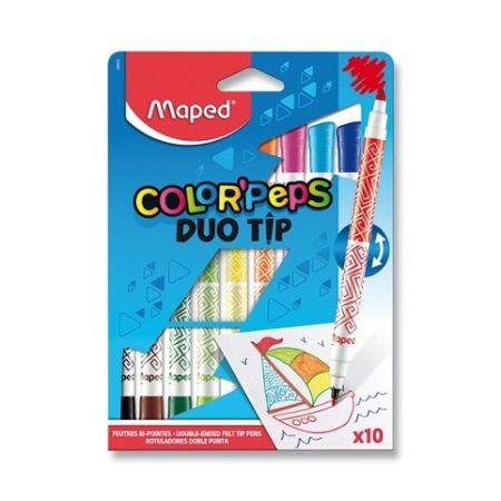 Dětské fixy Maped Color&#39;Peps Duo Tip 10 oboustranných fixů