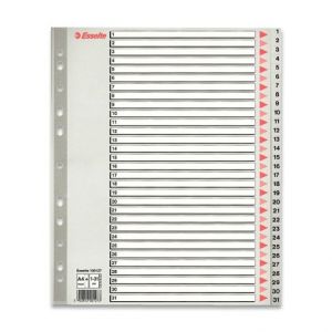 Rozlišovač Esselte Maxi 1 - 31, 31 listů