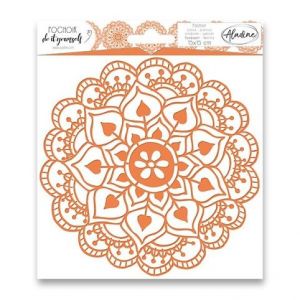 Plastová šablona AladinE - Mandala 15 x 15 cm