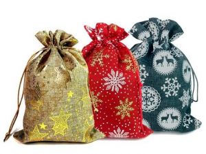 IMP sáček juta Vánoce 20x30cm