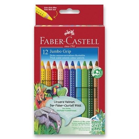 Pastelky Faber-Castell Colour Grip Jumbo 12 barev