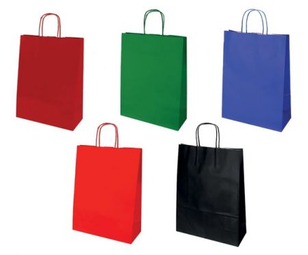 Papírová taška JOLLY mix 5 bárev tmavých /5x5/