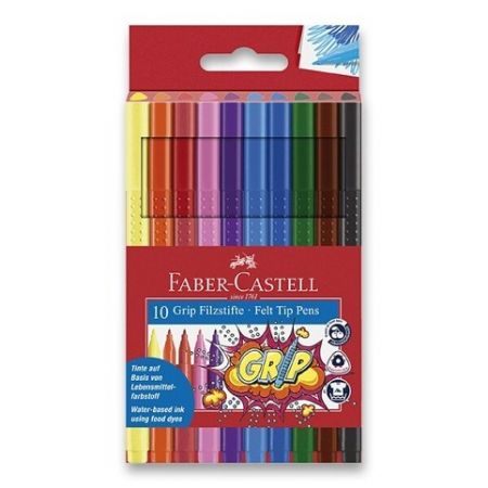 Dětské fixy Faber-Castell Grip 10 barev